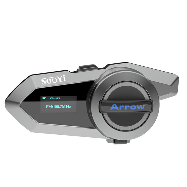 Hot Selling ARROW MESH One Click 24 Person Group Intercom Motorcycle Helmet Headset with Bluetooth 5.3