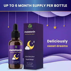 OEM Liquid Melatonin Drops Deep Sleep Liquid Drop 1mg Melatonin Sleep Drops
