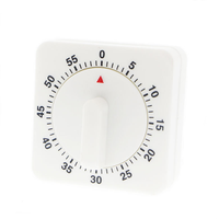 Minuteur de cuisine compact 60 minutes, minuteur mécanique avec rappel