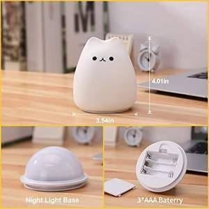 Lámpara de Silicona LED Recargable por USB con Forma de Animal, Linda Luz Nocturna Decorativa, Regulable en 7 Colores, para Dormitorio Infantil, Venta al Por Mayor - Product Image 5
