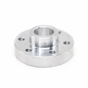 Custom CNC Machining Aluminum Parts Thick-wall Metal Pipe Flanges Rotating Female Socket-Connect Flanges for Water