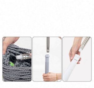 2in1 Handheld Floor <b>Mop</b> Detachable Wet/Dry <b>Cleaning</b> <b>Mop</b> Kitchen Hardwood Restaurant Dehydrated Long Cleaner Self-Wringer - Product Image 3