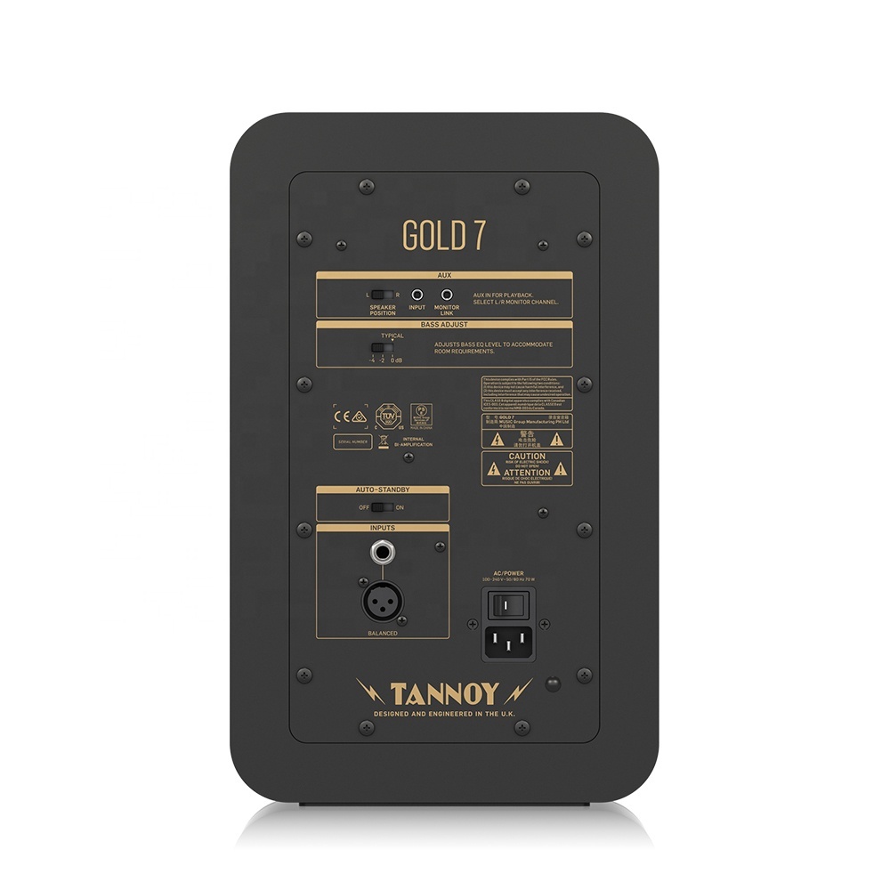 Tannoy Gold7スタジオモニターパワードスピーカー6.5インチ70ワット