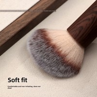 Pinceau de nettoyage professionnel pour ongles, manucure et nail art, avec manche rond en bois souple et léger