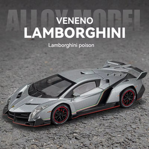 Eveno 1:24 <span class=keywords><strong>Rambo</strong></span> Super Car Diecast Model Sound Light Pullback Metal Ornamento con puertas abiertas Decoración Juguetes para niños - Product Image 3