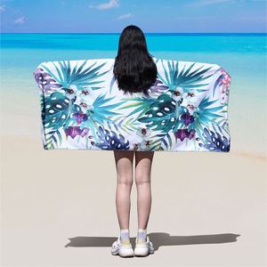 Serviette de plage rectangulaire en microfibre à séchage rapide, protection solaire, sans sable, pour l'été 2025 – Vente en gros - Product Image 2