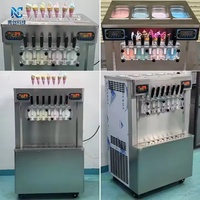 Machine à glace molle commerciale automatique 3/5/7 saveurs, grande capacité, machine à gelato, vente directe usine, 220V, lait