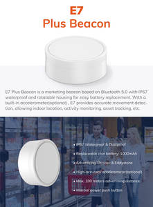 แท็กติดตามสินทรัพย์ขนาดเล็ก Minew E7 กันน้ำระดับ IP67 รองรับ iBeacon และ Eddystone บลูทูธพลังงานต่ำ สำหรับการตลาดแบบใกล้เคียง - Product Image 2