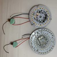 Module de remplacement rond pour ventilateur de plafond LED à intensité variable avec cordon et télécommande, 118 mm, 20 W, AC120V, 5 CCT, sans scintillement, IRC90+