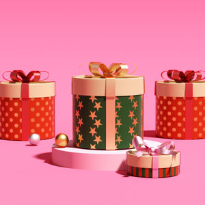 Новогоднее украшение круглой формы, Подарочная бумажная трубка, Золотая фольга, упаковка для конфет, шоколада, с галстуком-бабочкой - Product Image 5