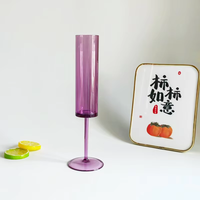 Flûtes à champagne en plastique PS transparent, verres à vin à tige haute et fine, gobelets à brandy et cocktails de 5 oz – Vente en gros usine
