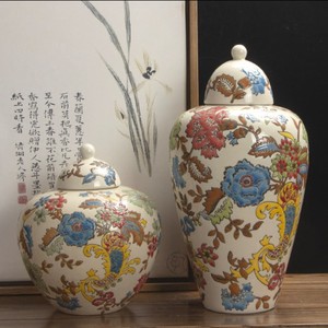 2022 Thiết Kế Mới Trắng Châu Âu Phong Cách <span class=keywords><strong>Hand</strong></span> <span class=keywords><strong>Painted</strong></span> Ginger <span class=keywords><strong>Jar</strong></span> <span class=keywords><strong>Set</strong></span> Cho Trang Trí Nội Thất Bình Úc - Product Image 3