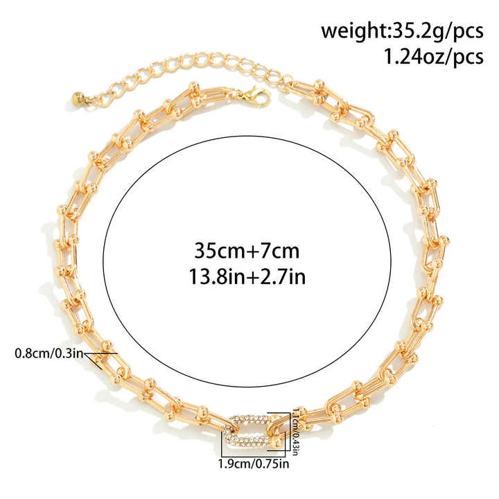 Hip hop cuban Lock zircon gem Charm Choker Necklace china18k gold