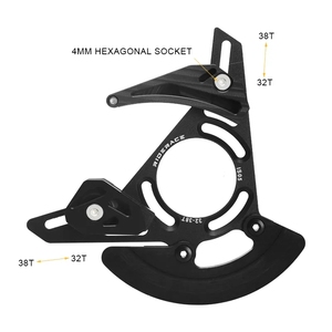 Riderace guía <span class=keywords><strong>de</strong></span> <span class=keywords><strong>cadena</strong></span> ISCG05 BB montaje bicicleta polea cadenas estabilizador DH 32-38T marco placa protectora <span class=keywords><strong>MTB</strong></span> plato Anti-impacto tablero - Product Image 2