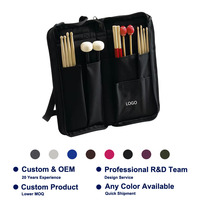 Schlagzeug-Standard-Drumstick-/Mallet-Tasche mit Außentasche