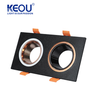 KEOU Spot de plafond encastré en plastique Gu10 Mr16 pour plaques de plâtre