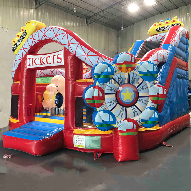 Customized Event Playground Castle Inflatable Castle with Obstacle ...