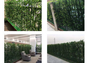 Écran en <span class=keywords><strong>bambou</strong></span> artificiel pour bloquer la décoration extérieure de forêt de <span class=keywords><strong>bambou</strong></span> de bonsaï d'aménagement paysager - Product Image 3