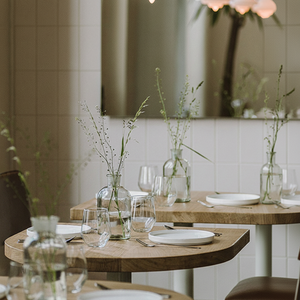 Solid Wood Semi-Circular and Square Dual-Purpose Dining Room Furniture <b>Table</b> for Compact Apartments - Product Image 2