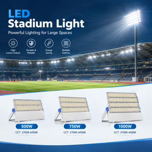 Faro <span class=keywords><strong>LED</strong></span> per Stadio 500-1000W 160lm/W, Illuminazione Esterna per Campi Sportivi con Certificazioni ETL CE RoHS - Product Image 2