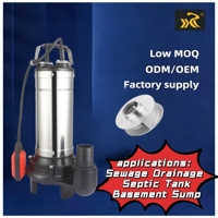Pompe submersible pour eaux usées Kaislen SPG1100 1,5 CV 1,1 kW SS304 400 L/min, hauteur de refoulement 12,8 m, 2 pouces, commande entièrement automatique, 110 V/220 V, câble de 6 m