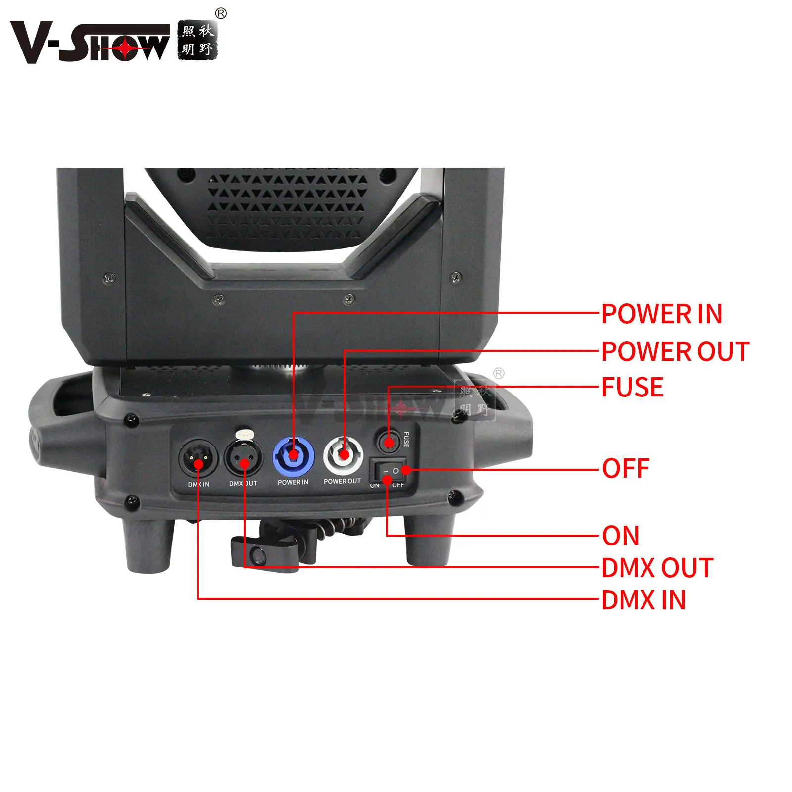 V-Show S718 Вращающаяся головка 150 Вт, движущаяся головка для dj оборудования