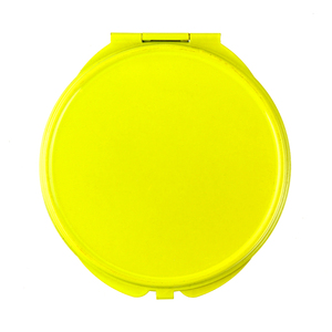 Wholesale Custom Logo 7cm Lemon Yellow Metal Pocket <b>Mirror</b> Folding Double Sided <b>Vanity</b> <b>Makeup</b> <b>Mirror</b> Bulk Promotional Gift - Product Image 2