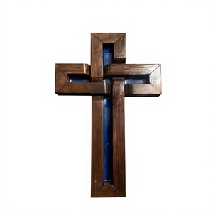 Escultura de Cruz de Madera Minimalista AZ ENTERPRISES, Decoración Religiosa para el Hogar, para Sala de Estar, Regalo para Recién Nacidos, Diseño Art Deco - Product Image 5