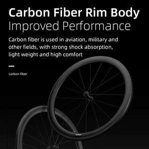 Bộ bánh xe đạp đường trường ROCKBROS R255 <span class=keywords><strong>Hub</strong></span> Disc Brake 00C sợi carbon, vành 38/45/50mm, loại săm và không săm - Product Image 6