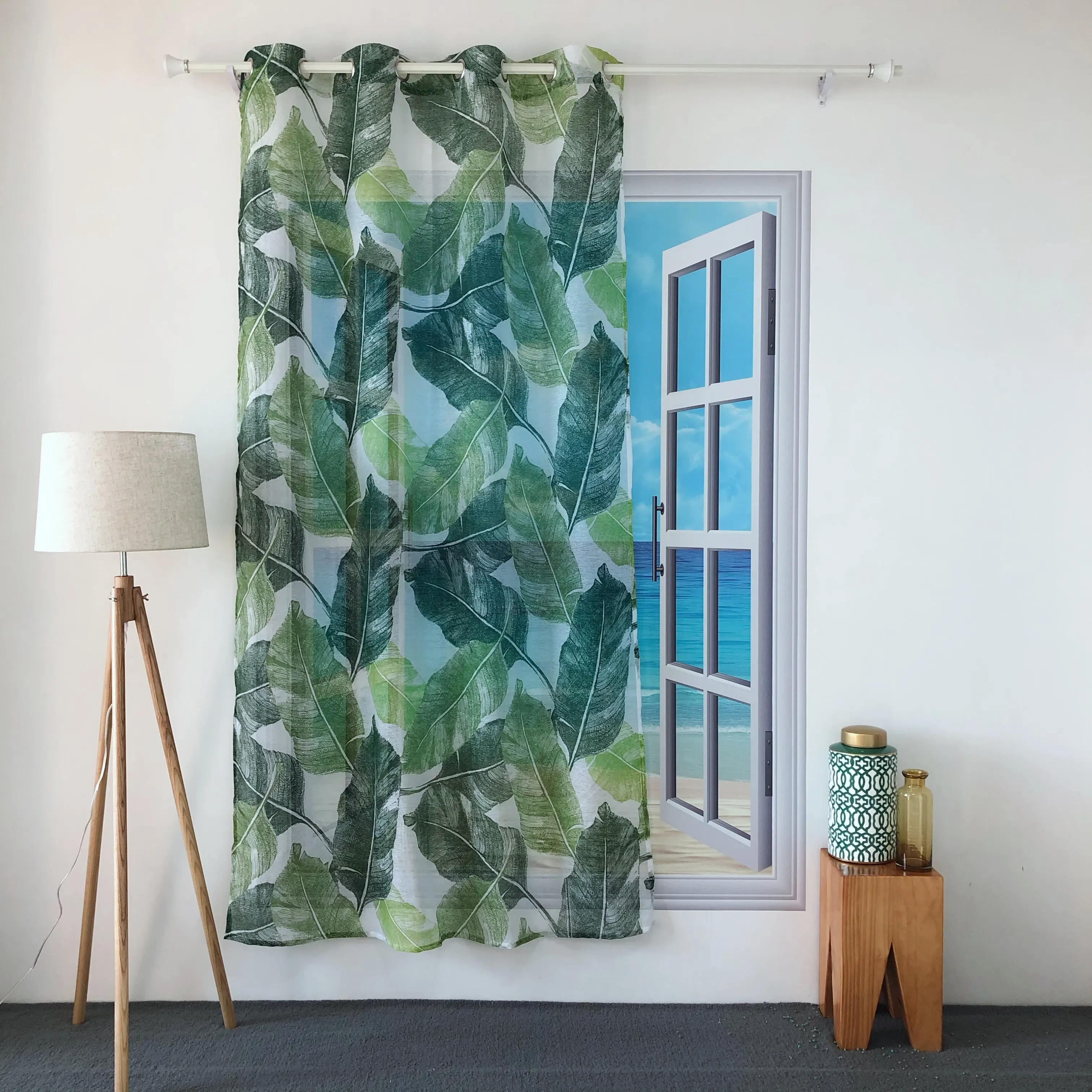 Green curtains for summer