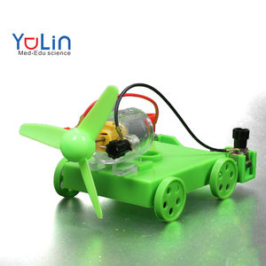 Voiture en plastique à propulsion par voile, <span class=keywords><strong>expérience</strong></span> <span class=keywords><strong>de</strong></span> <span class=keywords><strong>physique</strong></span>, outils d'éducation scientifique pour enfants - Product Image 1