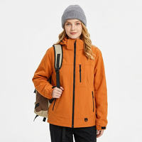 Veste imperméable à capuche unisexe doublée polaire 3-en-1 pour l'automne et l'hiver, style montagne, ensemble deux pièces détachable, coupe-vent, violet