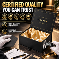 Boîte cadeau magnétique de luxe personnalisée pour perruque avec finition mate en carton et doublure en satin de soie