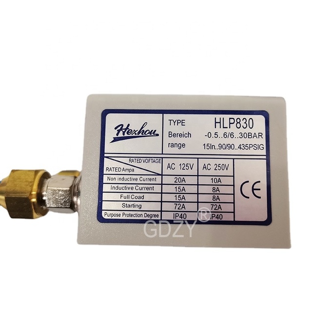 Air compressor spare parts, pressure controller HLP830E pressure switch,nice quality with nice price