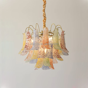 <span class=keywords><strong>Lampadario</strong></span> in Vetro Artistico Murano Colorato a LED di Lusso Francese per Decorazione Interna, <span class=keywords><strong>Camera</strong></span> da Letto Bambina, Ristorante, Isola Cucina - Product Image 3
