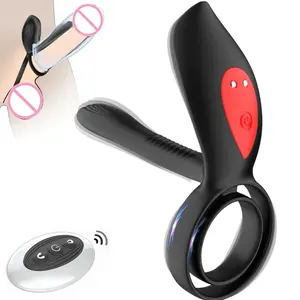 SOHIMI — double télécommande avec moteur, 10 Modes, double bagues pour pénis, masseur, vibrateur