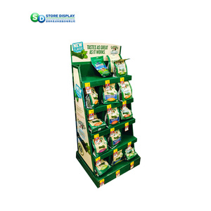 Présentoir ondulé de pain aux noix personnalisé pour supermarché bonbons alimentaires chocolat POP carton présentoir pour snacks croustilles - Product Image 2