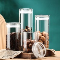 Hoogtransparante, magnetronbestendige voedselbewaarbak van borosilicaatglas met luchtdichte glazen deksel, vaatwasserbestendig en milieuvriendelijk