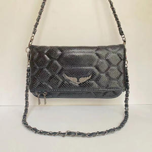 Nuova Borsa ZV Quadrata Trapuntata in PU di Lusso Francese 2026, <span class=keywords><strong>con</strong></span> Ali di Diamante, Chiusura Magnetica e <span class=keywords><strong>Catena</strong></span>, Stile Casual Retrò per Donna - Product Image 6