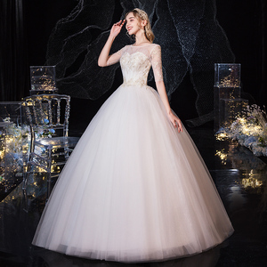 Corea style 2023 abito da sposa economico abiti da sposa slim grandi dimensioni per la sposa che indossa abiti da sposa - Product Image 3