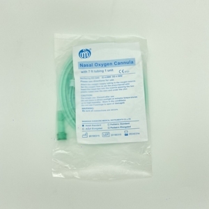 Kanula hidung oksigen medis PVC tabung transparan suplai medis ujung lembut kanula melengkung Prong sekali pakai - Product Image 3