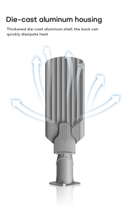 โคมไฟถนน LED อะลูมิเนียมหล่อ IP65กันน้ำ50W-200W สำหรับใช้ในถนน - Product Image 3