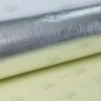 Vêtement de lutte contre les incendies pour voiture, ignifuge, en Para-aramide, enduit de feuille d'aluminium, résistant à l'abrasion, isolant thermique, 370 g/m², poids lourd