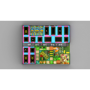Attirez les enfants énergiques avec l'équipement de terrain de jeu intérieur Ninja Warrior Kids, stimulant pour les enfants dans les centres de parcs sportifs. - Product Image 5