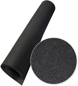 Cojín de goma para gimnasio de 12mm de alta calidad, alfombrilla deportiva de EPDM compuesta, suelo protector entrelazado para suelo de goma deportivo