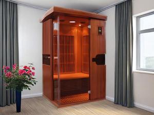 SS-100M 1 personne Design moderne Sauna infrarouge en bois de pruche Bain de glace à faible EMF avec filtre de refroidissement chauffant en fibre de carbone - Product Image 5