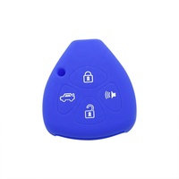 Accesorio para automóvil Cubierta protectora de silicona de 4 botones para llaves de automóvil Asequible Compatible con Land Cruiser Corolla Prius RAV4