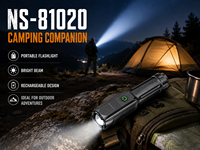 Lampe torche LED rechargeable par USB 1000 lumens, lampe de poche d'urgence pour la plongée, l'intérieur et l'extérieur, avec batterie 18650, corps en ABS, indice de protection IP55