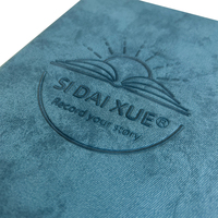 Carnet A5 en cuir PU vintage, couverture souple colorée, avec logo en relief – Cadeau d'affaires