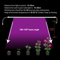Barre lumineuse LED Trilite 24w 48umol/S à spectre complet pour la culture des plantes, des semis et des fleurs en intérieur